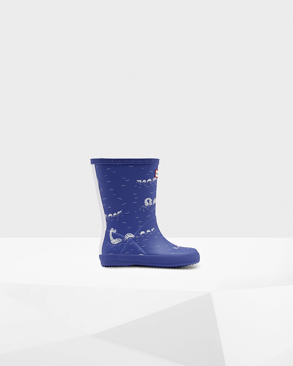 Hunter Niños Original First Classic Nessie Print - Botas de Lluvia Azules - 280-BRIVFT